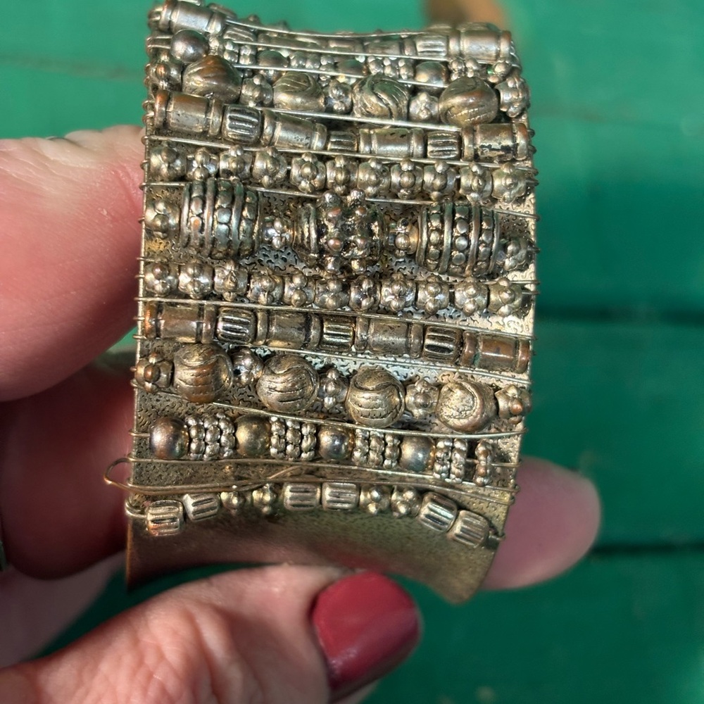 Beaded Multi-Row Cuff Bracelet - Women